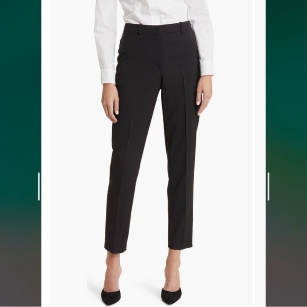 Boss Tilunah Slim Fit Pants in Black Size 6